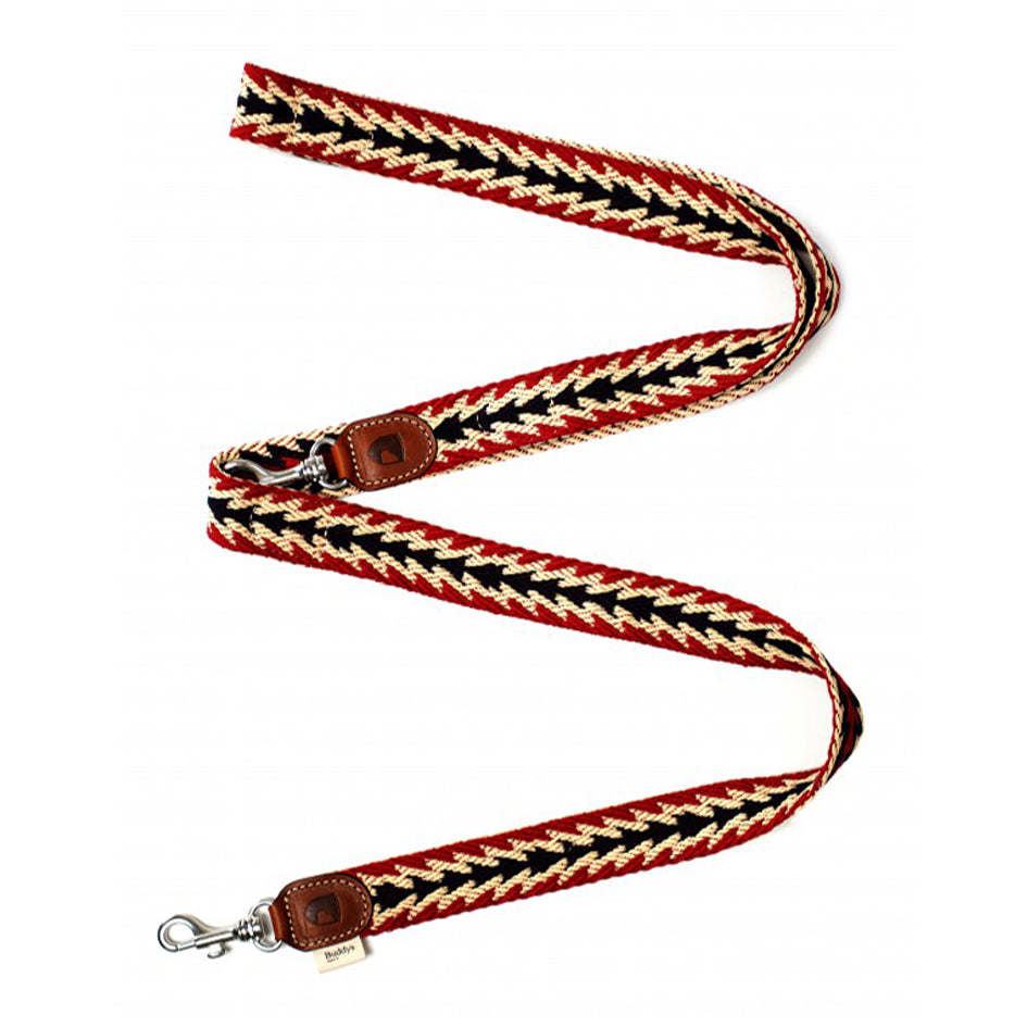 Peruvian Arrow Adjustable Leash Red