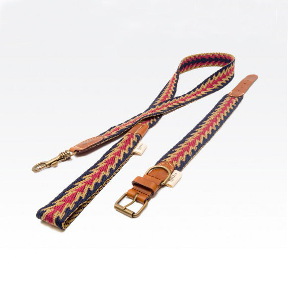 Peruvian Arrow Leash Blue